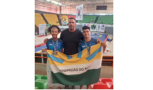 Imagem de compartilhamento para o artigo Atletas de Taekwondo de Chapadão do Sul conquistam Copa Regional Centro Oeste da MS Todo dia